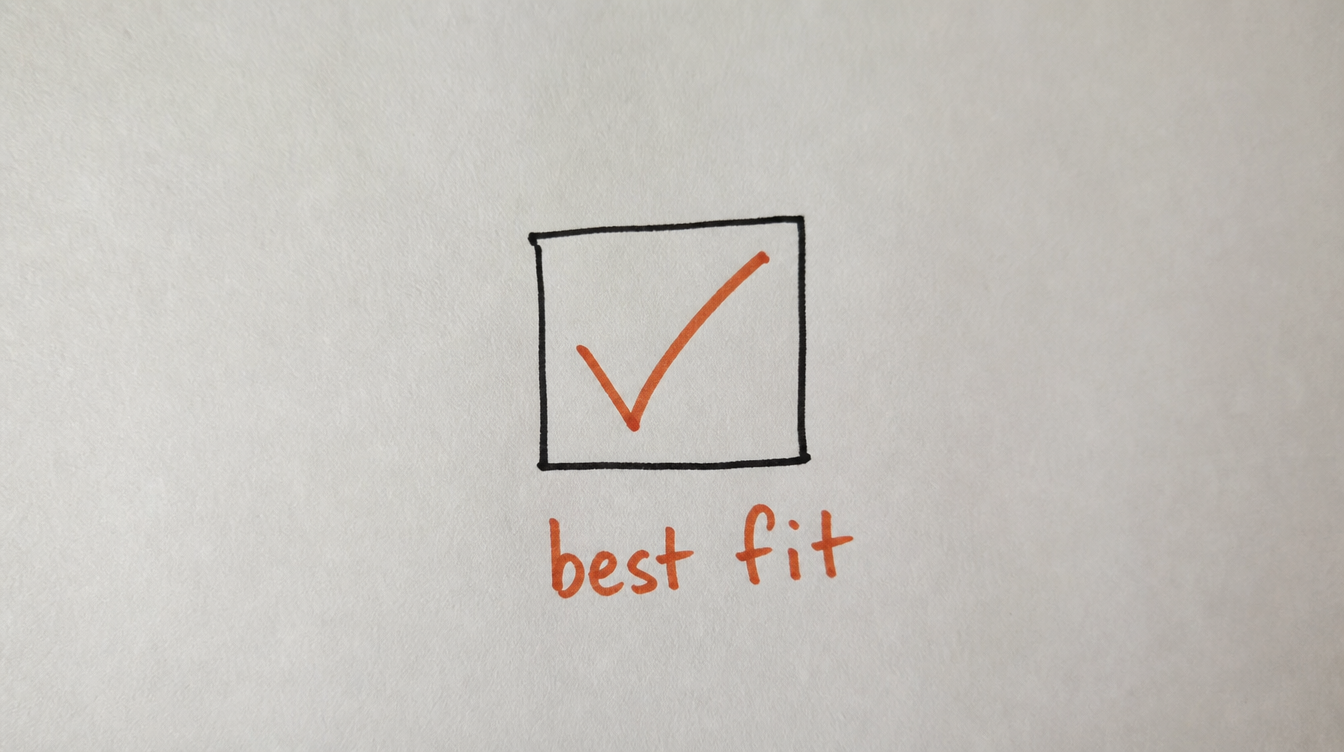 Hand-drawn checklist diagram on paper representing choosing the best-fit Skool automation tool for your use case
